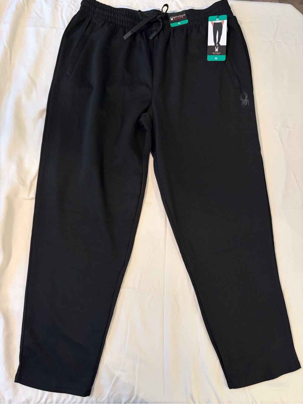 Spyder Black Men's Athletic Jogger Pants Size XL